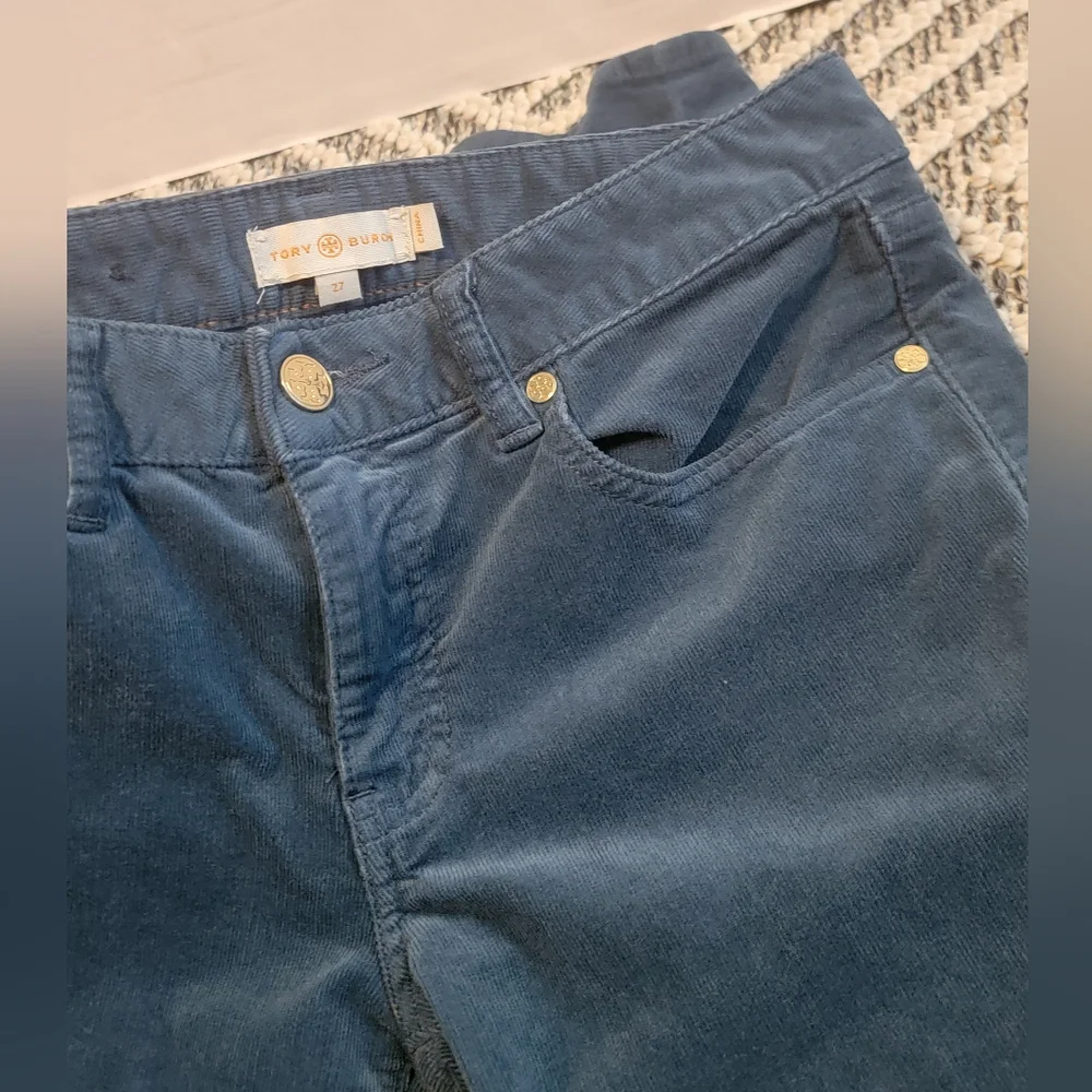 Tory Burch Women's Skinny Pants in Deep Blue